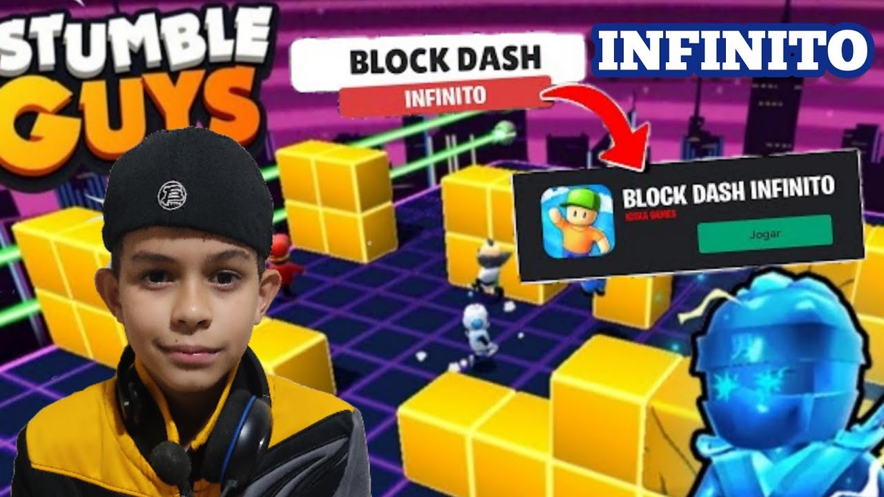 BLOCK DASH INFINITO STUMBLE GUYS,  Vídeo  completo, By Gorila Games