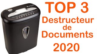 TOP 3 : Meilleur Destructeur de Documents à Coupe Croisée 2020