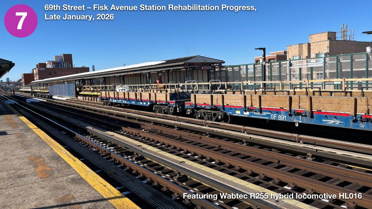 69th Street Staton Rehabilitation Update Jan, 2026 Flushing Line Improvement Project, ft. R255 HL016