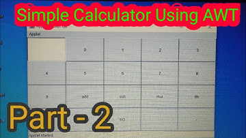 #96 - Simple calculator program using AWT