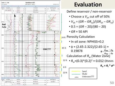 Well Log Interpretation Example