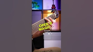 Open D tune magic #guitarchords