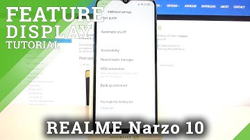 How to Activate High Contrast Text on REALME Narzo 10 – Display Settings