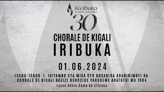 MISA YO GUSABIRA ABARIRIMBYI BA CHORALE DE KIGALI BAZIZE JENOSIDE YAKOREWE ABATUTSI MU 1994