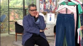 Isaac Mizrahi Live! Knit Denim Straight-Leg Ankle Jeans on QVC