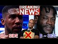 BREAKING NEWS! 🚨❗ANTHONY JOSHUA SPLITS WITH DERRICK JAMES AND WILL BE A- SIDE OVER DEONTAY WILDER 🚨❗