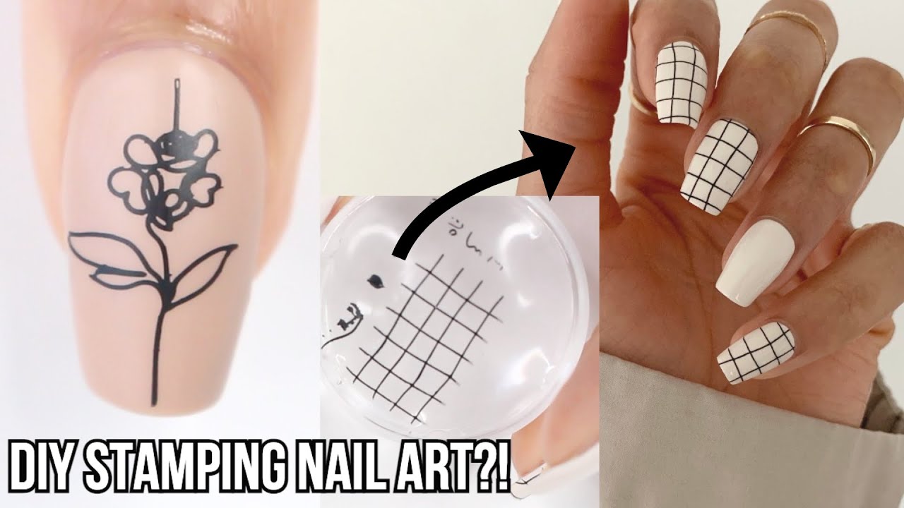 STAMPING NAIL ART TUTORIAL | trying stamping nail art - YouTube
