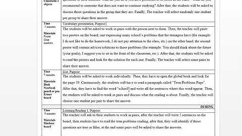 PDP Video about lesson planning