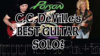 Poison's Life Goes On Guitar Solo Lesson with Tabs