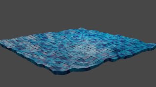 Creating a Low-poly, Cubic Ocean animation in Blender!