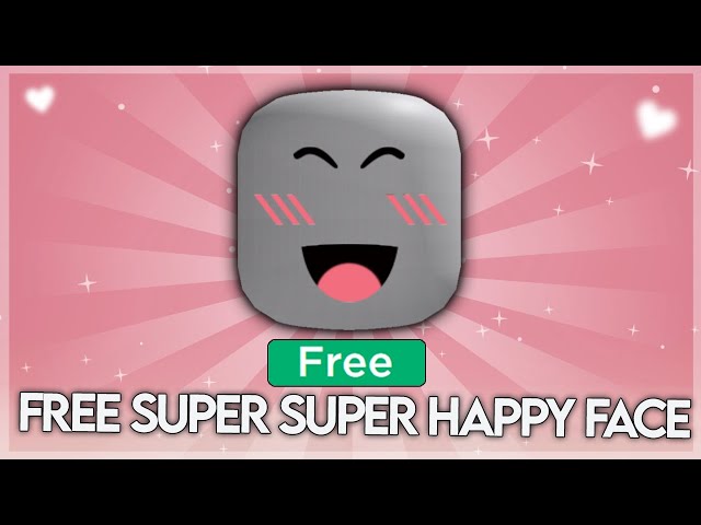 Roblox Limited - Super Super Happy Face, Video Gaming, Gaming