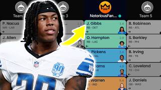 2026 Fantasy Football Mock Draft | 12 Team | PPR (Pick 4)