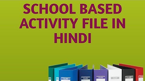 #school based activity file#hindi# B.ed#D.led