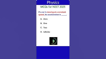 NEET Physics MCQs 8 | Bite-Sized Challenges! #physics #neetphysicsmcqs #neetphysics#neetmcqs #quiz