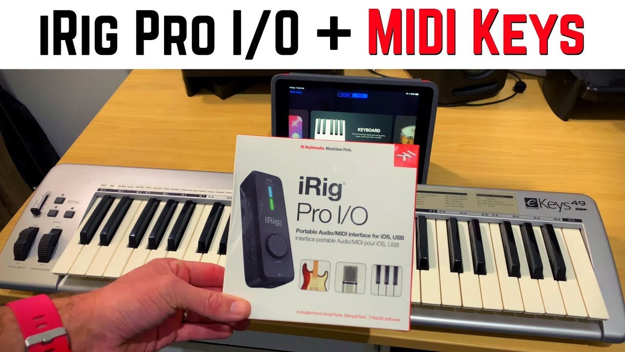 Irig Pro I O Midi Keyboard Connection On Ipad Iphone Garageband Youtube