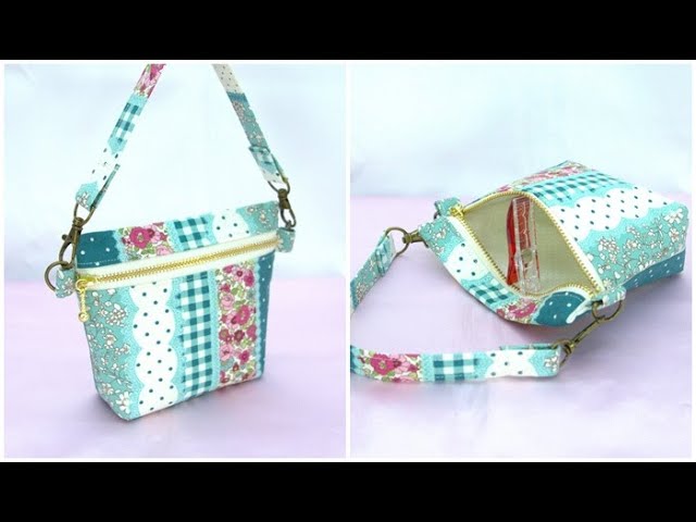 ハンドメイド 小物入れ How to make a pouch with handles and a pouch for small items
