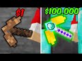 Minecraft $1 Pickaxe VS $100,000 Pickaxe!