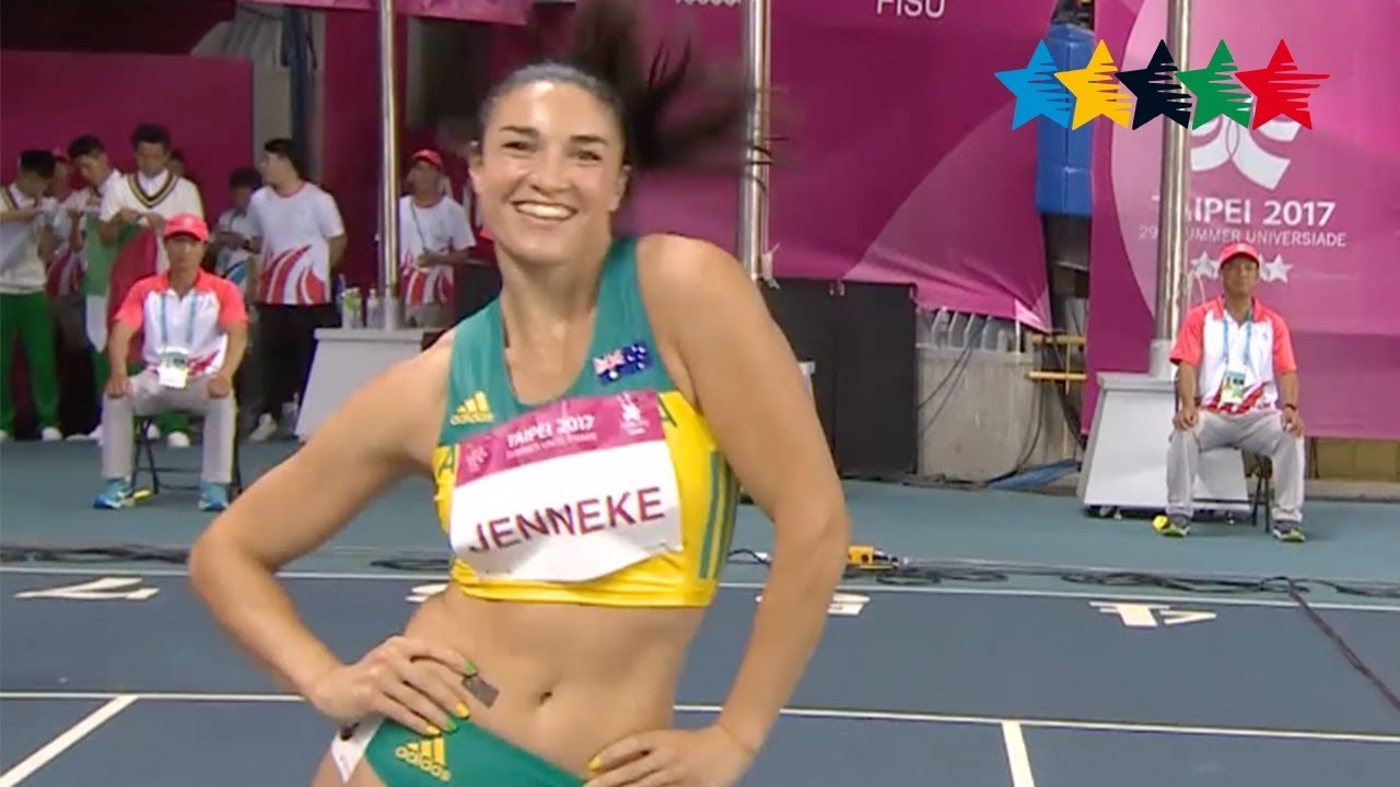 Update Michelle Jenneke brings her warm up dance back- 29th Summer Universiade 2017, Taipei, Chinese Taipei