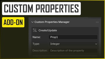 Custom Properties Manager add-on - Blender ENG