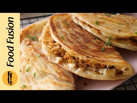 Street Style Chicken Lacha Paratha Recipe By Food Fusion (Iftar/Sehri Special)