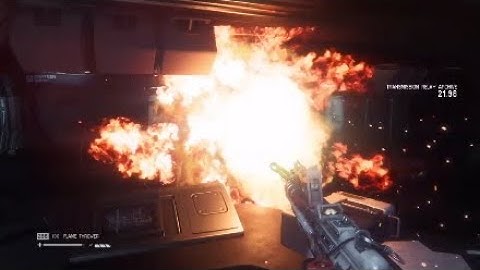 ps4 Alien Isolation flamethrower battle combat 10/24/23