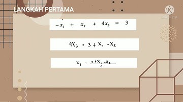 SISTEM PERSAMAAN LINIER - Metode Iterasi Gauss Seidel