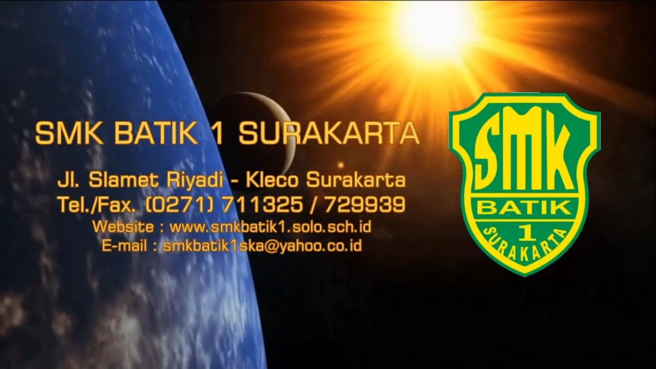 Profil SMK Batik 1 Surakarta YouTube