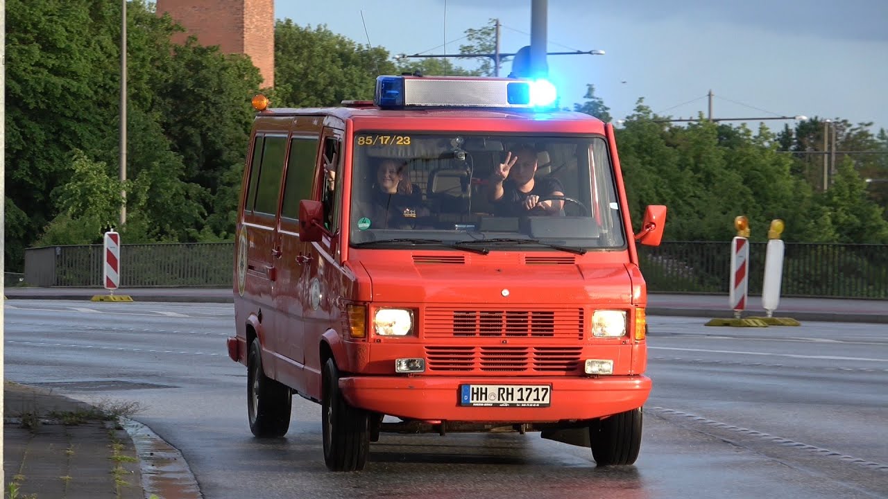 [Grüße + Hornspiele] 2x MTW BRH-Rettungshundestaffel Hamburg | Mercedes-Benz T1 + Hella RTK 6