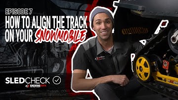 How to align the track on your #snowmobile | SLED CHECK
