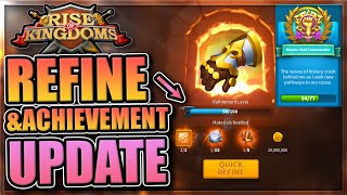 Refine and Achievement Updates in Rise of Kingdoms [everything we could find]