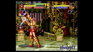 Fatal Fury 2 - (Terry Bogard) Final Boss Battle vs. Wolfgang Krauser & finale