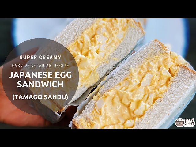 EXTRA CREAMY Japanese Egg Sandwich (4 Ingredients) class=