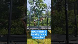 How to learn a backflip on the trampoline! (no fear) #flips #backflip #gymnastics #trampoline