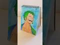 Roronoa Zoro  ⚔️🔥|Please subscribe for more drawings ✨ #zoro #onepiece #animeart #artshorts