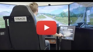 The VS600M truck driving simulator screenshot 3