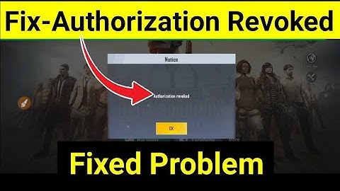 How to fix authorization revoked in pubg mobile lite || PUBG MOBILE LITE Problem fix || Solutions