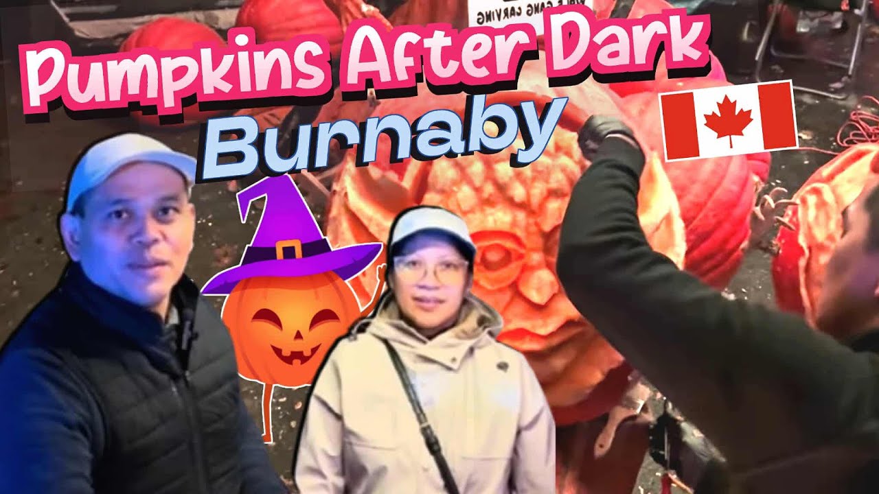 Вечеринка на Хэллоуин | Бернаби: Тыква после наступления темноты #путешествия #buhaycanada #pinoy...
