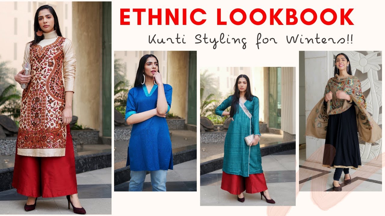 Buy Women Ethnic Wear Online - Woollen Kurtis, Velvet Kurtis, Winter  Shawls, Indo Western & Ethnic Wear Stor… | Ethnic wear indo western, Kurti  designs, How to wear