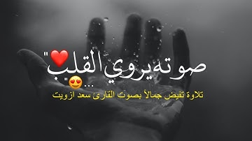 أجمل حالات واتس اب قرآن كريم بصوت جميل جدا | صوته يروي القلب Quran status ❤😍.