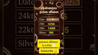 இன்றைய தங்க விலை | Today Gold Rate in Tamil Nadu | 22K 24K Gold Price Today