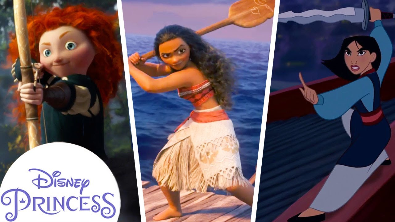 Magical Heroic Moments Moana Tangled More Disney Princess Youtube