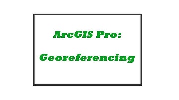 Georeferencing a JPEG on ArcGIS Pro Tutorial