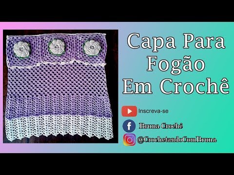 Capa Para Fogão Simples Em Crochê - Passo a Passo