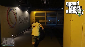 GTA 5 Online | How To Enter Humane Labs In Freemode And Tour Inside Building Wallbreach