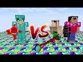 2 НУБА VS PRO ИГРОКА В МАЙНКРАФТ - НУБЫ ПРОТИВ ПРО РАДУЖНАЯ ЛАКИ БИТВА MINECRAFT