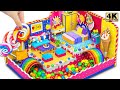 Diy miniature house 187  how to make amazing candy house with bedroom living room from cardboard