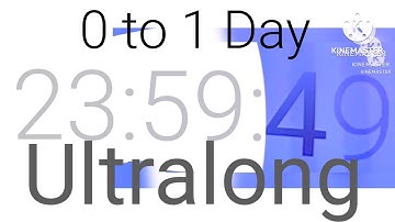 Time to 1 Day (0 Seconds to 24 Hours) with Video ULTRALONG VERSION!   275 Secs.