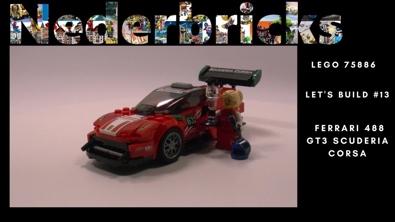 Lets Build Lego 75886 Ferrari 488 Gt3 Scuderia Corsa 13