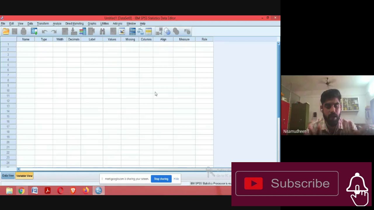 Data Analysis Using SPSS Part 1 - YouTube