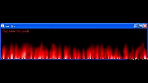 Fire Simulation With Wind:- Java